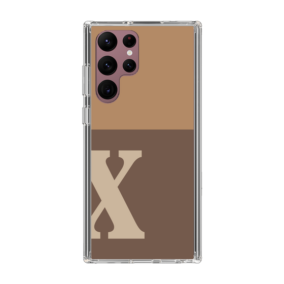 Slim Protection Case［ Original - initial two tone - X brown ］