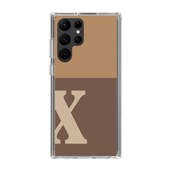 Slim Protection Case［ Original - initial two tone - X brown ］
