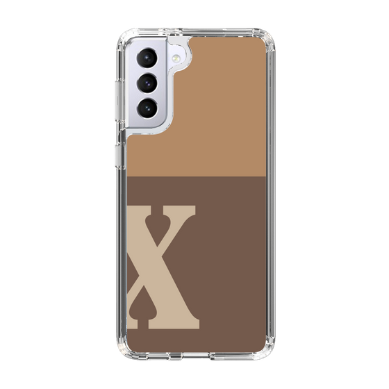 Slim Protection Case［ Original - initial two tone - X brown ］