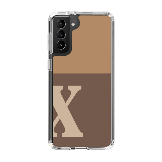 Slim Protection Case［ Original - initial two tone - X brown ］