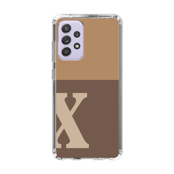 Slim Protection Case［ Original - initial two tone - X brown ］
