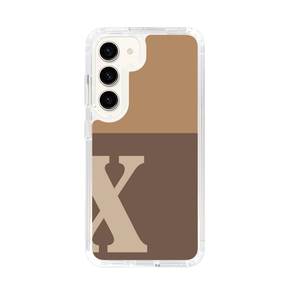 Slim Protection Case［ Original - initial two tone - X brown ］