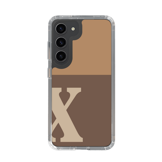 Slim Protection Case［ Original - initial two tone - X brown ］