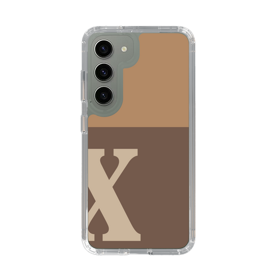 Slim Protection Case［ Original - initial two tone - X brown ］