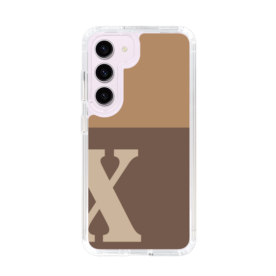 Slim Protection Case［ Original - initial two tone - X brown ］