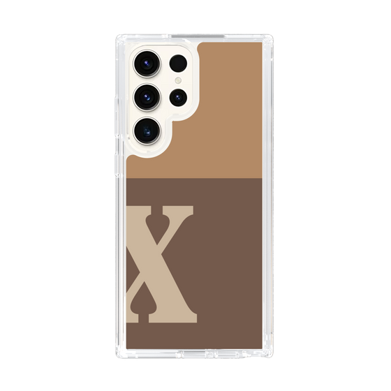 Slim Protection Case［ Original - initial two tone - X brown ］