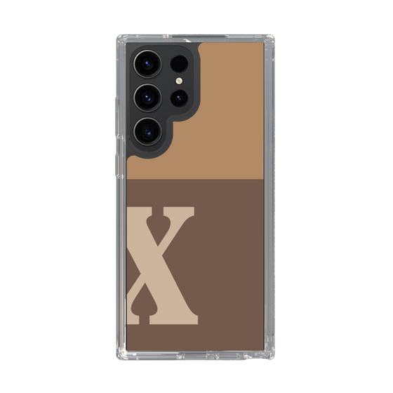 Slim Protection Case［ Original - initial two tone - X brown ］