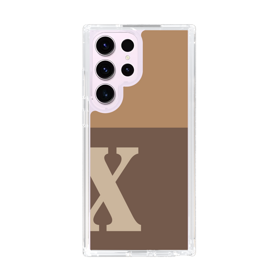 Slim Protection Case［ Original - initial two tone - X brown ］