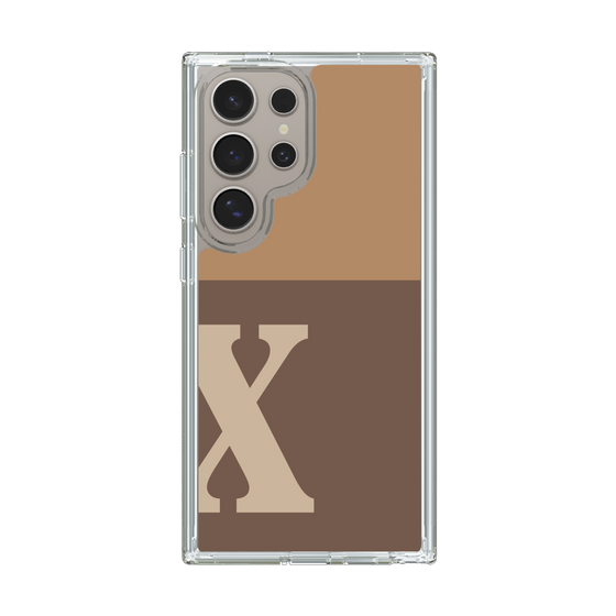 Slim Protection Case［ Original - initial two tone - X brown ］