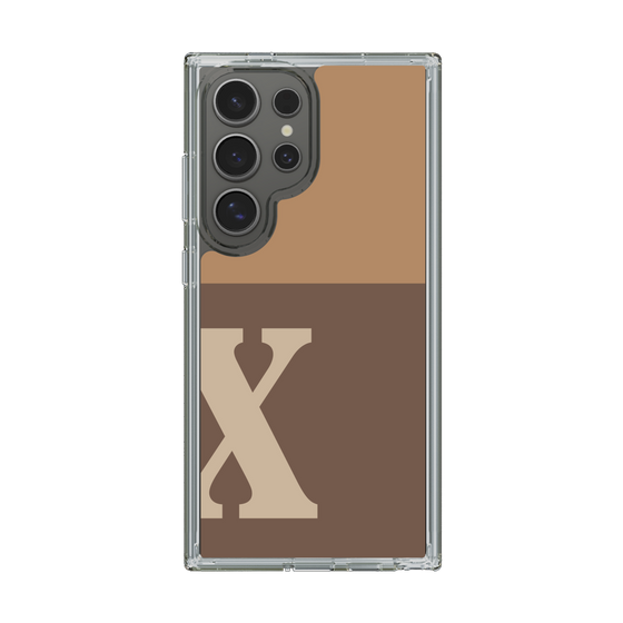 Slim Protection Case［ Original - initial two tone - X brown ］