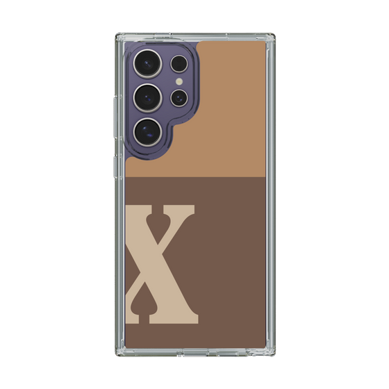 Slim Protection Case［ Original - initial two tone - X brown ］