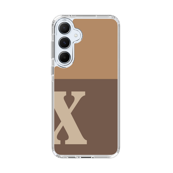 Slim Protection Case［ オリジナル - initial two tone - X brown ］