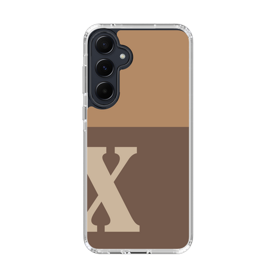 Slim Protection Case［ オリジナル - initial two tone - X brown ］