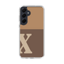 Slim Protection Case［ オリジナル - initial two tone - X brown ］