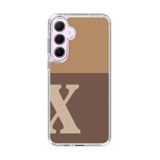 Slim Protection Case［ オリジナル - initial two tone - X brown ］