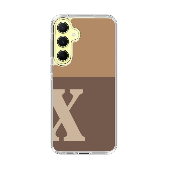 Slim Protection Case［ オリジナル - initial two tone - X brown ］