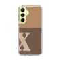 Slim Protection Case［ オリジナル - initial two tone - X brown ］