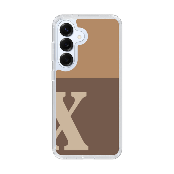Slim Protection Case［ Original - initial two tone - X brown ］