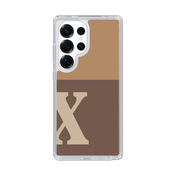 Slim Protection Case［ Original - initial two tone - X brown ］