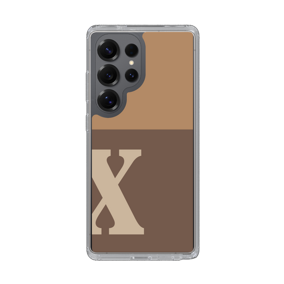 Slim Protection Case［ Original - initial two tone - X brown ］