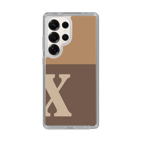Slim Protection Case［ Original - initial two tone - X brown ］