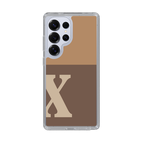 Slim Protection Case［ Original - initial two tone - X brown ］