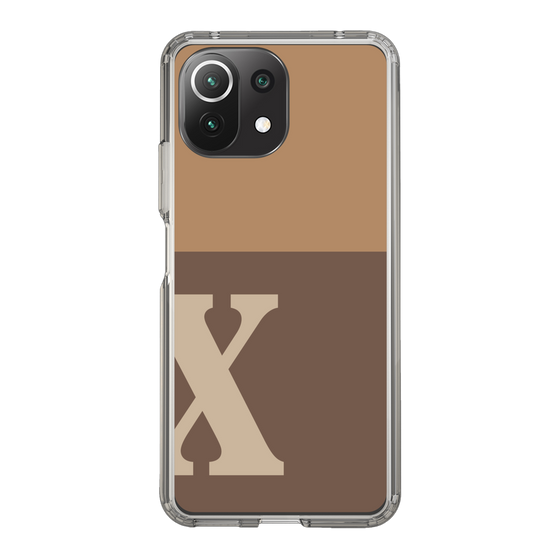 Slim Protection Case［ Original - initial two tone - X brown ］
