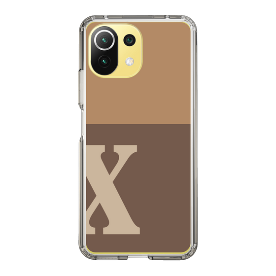Slim Protection Case［ Original - initial two tone - X brown ］