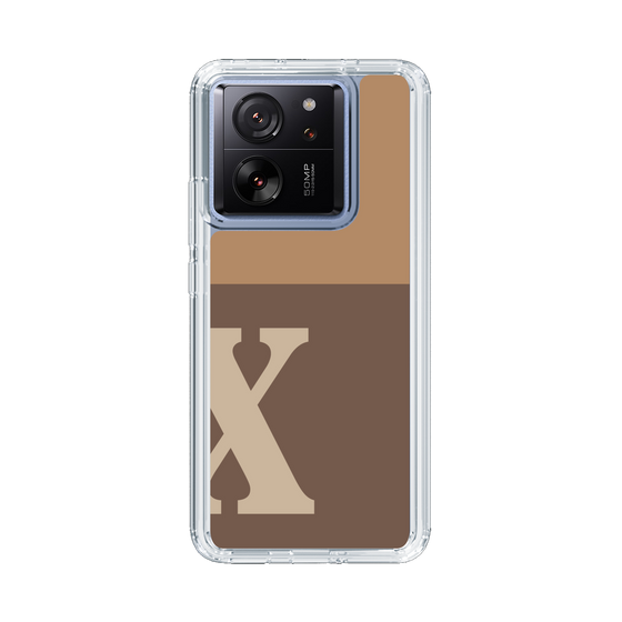 Slim Protection Case［ Original - initial two tone - X brown ］