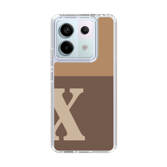 Slim Protection Case［ Original - initial two tone - X brown ］