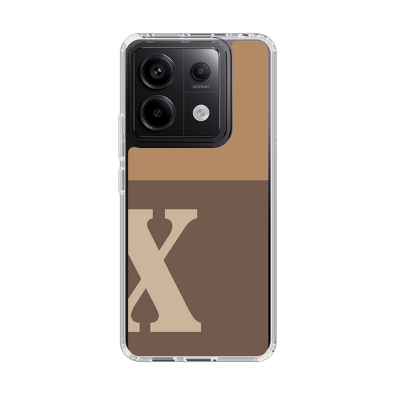 Slim Protection Case［ Original - initial two tone - X brown ］