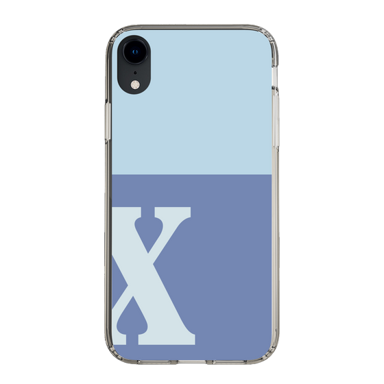 Slim Protection Case［ Original - initial two tone - X blue ］