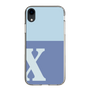 Slim Protection Case［ Original - initial two tone - X blue ］