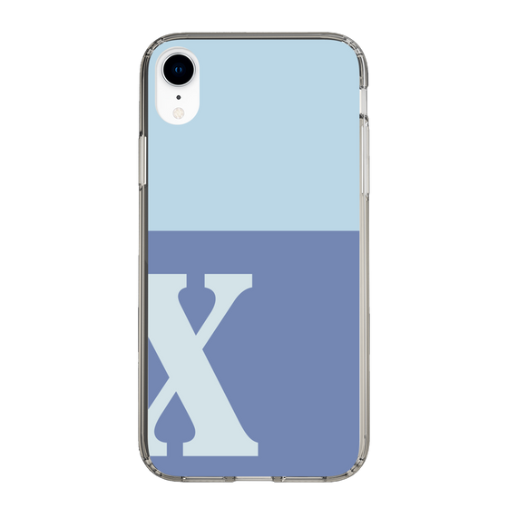 Slim Protection Case［ Original - initial two tone - X blue ］