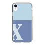 Slim Protection Case［ Original - initial two tone - X blue ］