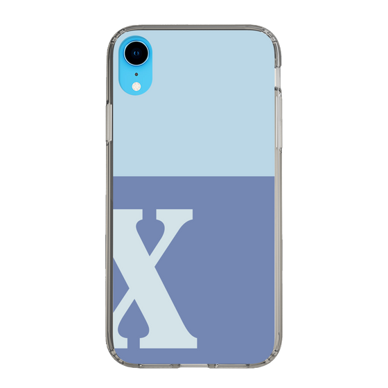 Slim Protection Case［ Original - initial two tone - X blue ］