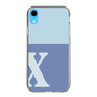 Slim Protection Case［ Original - initial two tone - X blue ］