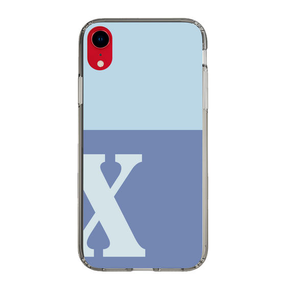 Slim Protection Case［ Original - initial two tone - X blue ］