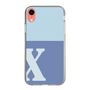 Slim Protection Case［ Original - initial two tone - X blue ］