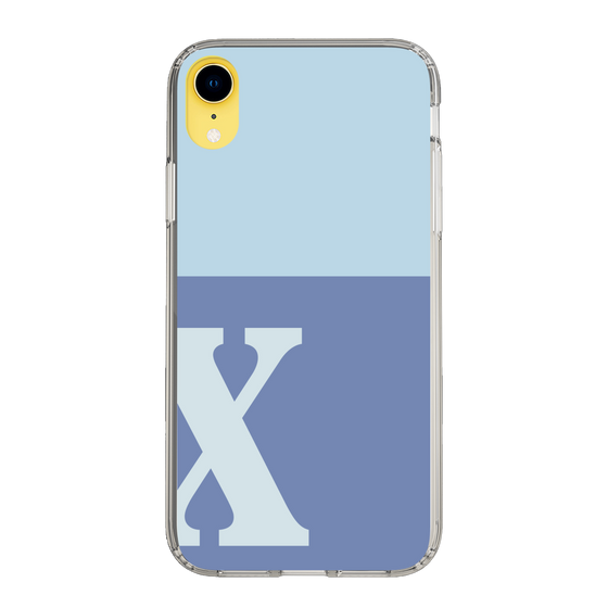 Slim Protection Case［ Original - initial two tone - X blue ］