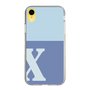 Slim Protection Case［ Original - initial two tone - X blue ］