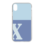 Slim Protection Case［ Original - initial two tone - X blue ］