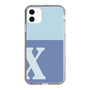 Slim Protection Case［ Original - initial two tone - X blue ］