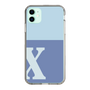 Slim Protection Case［ Original - initial two tone - X blue ］