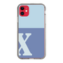 Slim Protection Case［ Original - initial two tone - X blue ］