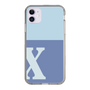 Slim Protection Case［ Original - initial two tone - X blue ］