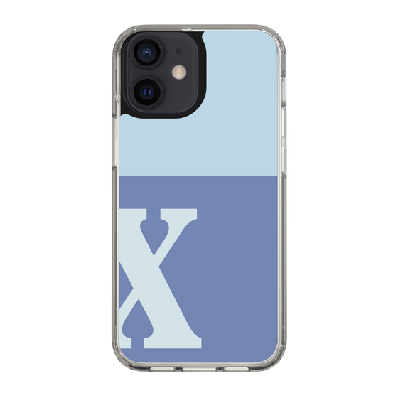 Slim Protection Case［ Original - initial two tone - X blue ］