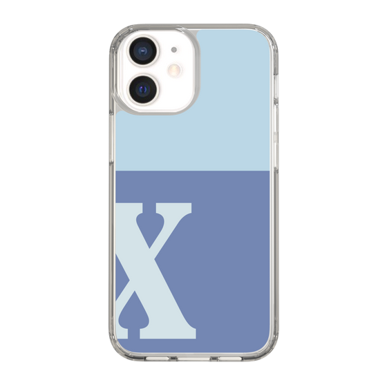 Slim Protection Case［ Original - initial two tone - X blue ］