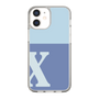 Slim Protection Case［ Original - initial two tone - X blue ］
