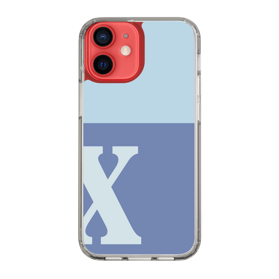 Slim Protection Case［ Original - initial two tone - X blue ］